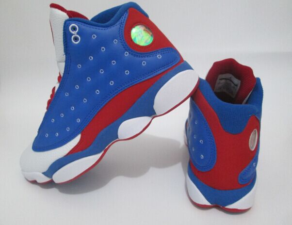New Air Jordan 13 Captain Blue White Red Shoes